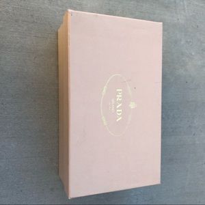 Empty Prada shoe box